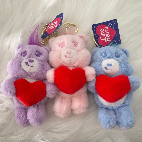 3 Care Bear Keychains - Picture 1 of 5